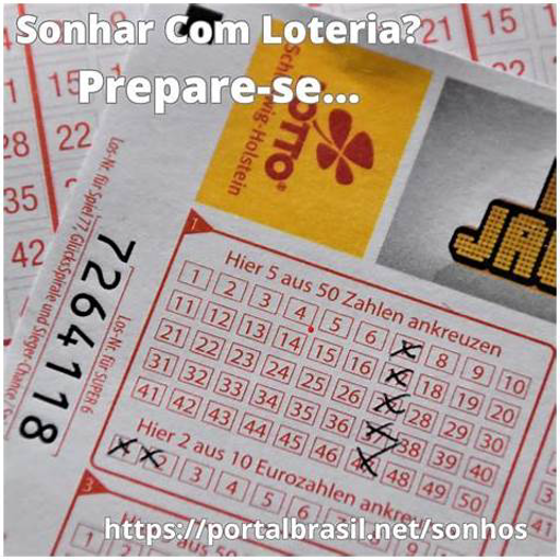 sonhar com loteria
